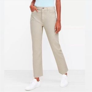 Loft High Waist Straight Crop 16/33 NWOT